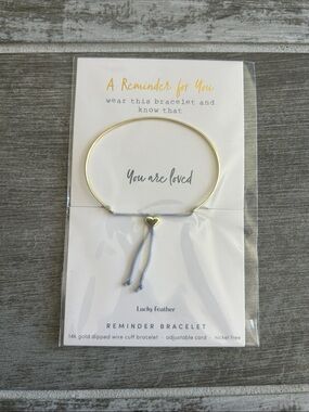 💍 Lucky Feather Bracelet Loved-Reminder Bracelet